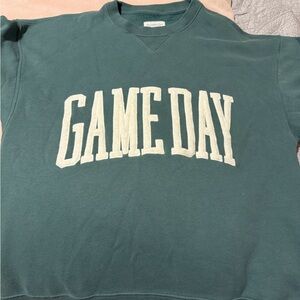 Abercrombie & Fitch Teal 'Game Day' Sweatshirt